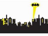Superhero Cityscape Wall Mural Details About Gotham City Skyline Batman Decal Wall Sticker