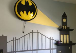Superhero Cityscape Wall Mural Gotham City Bedroom Diy Surprise for My son