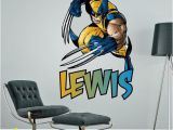 Superhero Wall Murals Uk Wolverine Superhero Superheroes Personalised Customised Wall Sticker Boys Bedroom Decal