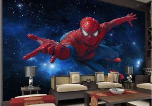 Superhero Wall Murals Wallpaper Großhandel 3d Stereo Continental Tv Hintergrundbild Wohnzimmer