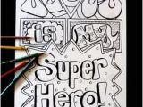 Superheroes Of the Bible Coloring Pages Jesus Superhero 8 5×11 Instant Vbs Pinterest