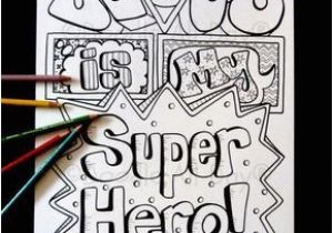 Superheroes Of the Bible Coloring Pages Jesus Superhero 8 5×11 Instant Vbs Pinterest