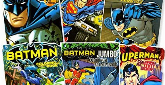 Superman Jumbo Coloring and Activity Book Bendon Publishing Dc Ics Batman & Superman Coloring and Activity Book Super Set 6 Books Stickers Posters and More