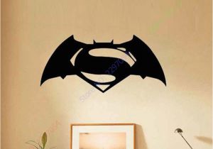 Superman Wall Murals Batman Superman Wall Stickers for Kids Rooms Removable Decoration