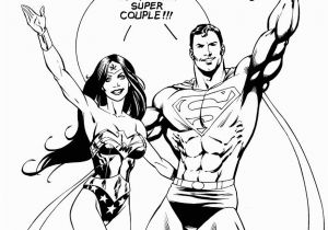 Superman Wonder Woman Coloring Pages Superman Wonderwoman Wedding Drawing Inked ] with Images