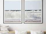 Surf themed Wall Murals Ocean Surf Poster Set 2 Ocean Prints Coastal Decor