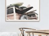 Surf themed Wall Murals Retro Surf Van Print Surf Print Beach Art Print Surf