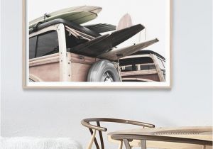 Surf themed Wall Murals Retro Surf Van Print Surf Print Beach Art Print Surf