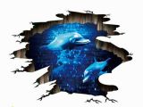 Surf Wall Mural Stickers the Blue Pretty soothing 3d Trick Art Bath Scenery Diy Ceiling Floor Fashion Big Window Classroom Resort Surf that I Coax Animal Nursery southern