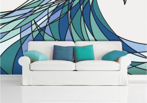 Surf Wave Wall Mural $350 Power Waves Wall Mural Decal Sticker Decani Ocean Wave