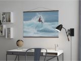 Surf Wave Wall Mural Surfer Carving top Of Wave Evocative Poster Wall