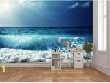 Surf Wave Wall Mural Wave Wall Mural Sea Wall Mural Underwater Wall Mural Self Adhesive Vinly Water Wall Mural Sea Waves Horizon Horizon Sea Wallpaper