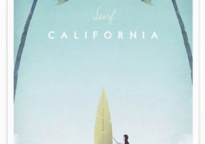 Surfing Wall Murals Posters California as Premium Poster by Henry Rivers