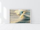 Surfing Wall Murals Posters Golden Wave Print Sunset Surf Poster Paradise Beach