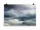 Surfing Wall Murals Posters Ivan Aivazovsky the Wave
