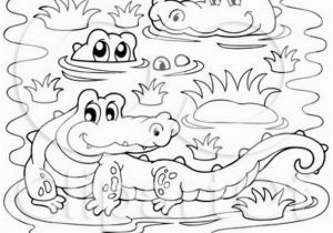 Swamp Animals Coloring Pages Lovely Crocodile Coloring Pages Coloring Pages