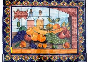 Talavera Murals Bodegon Clay Talavera Tile Mural