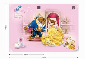 Tangled Wall Mural Uk Disney Princesses Beauty Beast Wallpaper Wall Mural Easyinstall Paper Giant Wall Poster Xl 208cm X 146cm Easyinstall Paper 2