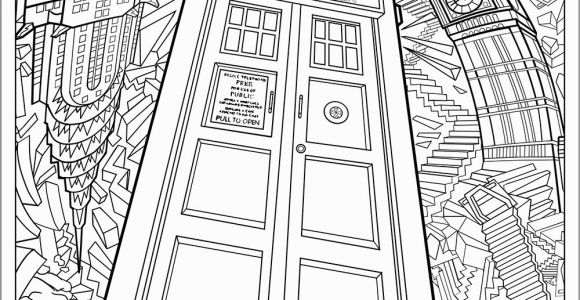 Tardis Printable Coloring Pages Doctor who Wibbly Wobbly Timey Wimey Coloring Pages [printables] Fun Blog