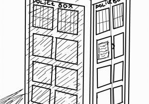 Tardis Printable Coloring Pages the Tardis Coloring Page