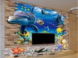 Tattoo Wall Digital Murals 3d Wallpaper Mural 3d Seabed Fish Wall Sticker Nursery Wall Decor Tattoos Baby Fish Ocean Underwater World Wallpaper Home Decor Desktop Wallpapers In