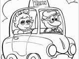 Taxi Coloring Page Baby Miss Piggy In A Taxi Coloring Page