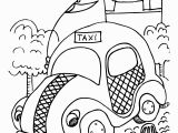 Taxi Coloring Page Free Taxi Coloring Sheet Create A Printout Activity