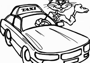 Taxi Coloring Page Taxi Coloring Page