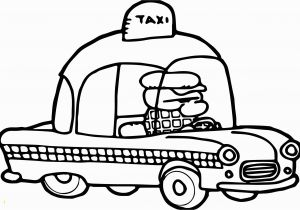 Taxi Coloring Page Taxi Driver Car Cartoon Coloring Page Transportation Pages for Kids