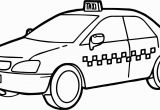 Taxi Coloring Page Taxi Driver Car Fast Coloring Page