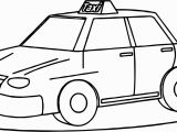 Taxi Coloring Page Taxi Driver Fine Car Coloring Page