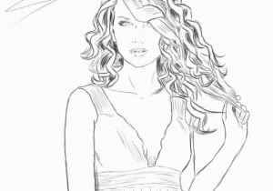 Taylor Swift Black and White Coloring Pages Free Taylor Swift