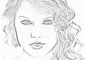 Taylor Swift Black and White Coloring Pages Free Taylor Swift