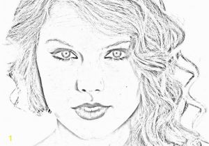 Taylor Swift Black and White Coloring Pages Free Taylor Swift
