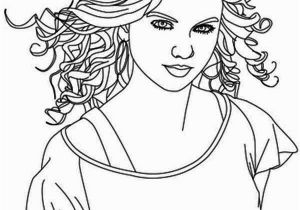 Taylor Swift Black and White Coloring Pages Taylor Swift is Country Singer Coloring Page Color Luna