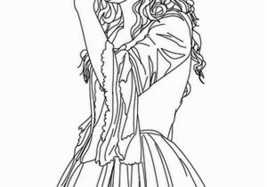 Taylor Swift Black and White Coloring Pages Taylor Swift is Sing for You Coloring Page