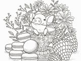 Teacup Coloring Pages to Print Pig In A Tea Cup Adult Coloring Page Coloring