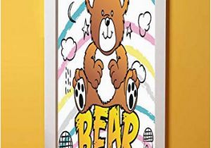 Teddy Bear Wall Murals Amazon Nursery 3d Door Sticker Wall Decals Mural