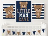 Teddy Bear Wall Murals Boy Bear Wall Art Baby Boy Nursery Decor Boy Bear Bedroom