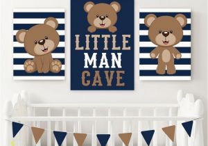 Teddy Bear Wall Murals Boy Bear Wall Art Baby Boy Nursery Decor Boy Bear Bedroom