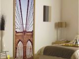 Teen Boy Wall Mural Brooklyn Bridge Door Mural Teen Boys Room In 2019