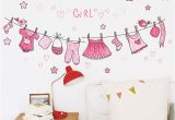 Teenage Bedroom Wall Murals Us $2 6 Off Bathroom Clothes Wall Stickers Nursery Girls Bedroom Wall Decals Home Decor Poster Mural Kids T In Wall Stickers From Home & Garden