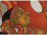 Terracotta Wall Murals Kerala Kerala Canvas Mural Of A Lady