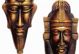 Terracotta Wall Murals Online Hand Art Terracotta Wall Hanging Decorative Mask Decoratives Mask Multi Pack Of 2