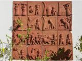 Terracotta Wall Murals Online Terracotta Tiled Wall Mural Picture Of Chitra Katha