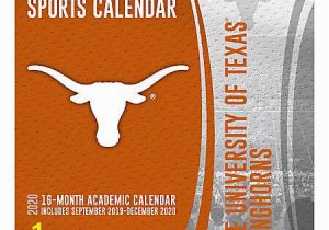 Texas Longhorns Coloring Pages Turner Licensing Ncaa 16 Month Academic Wall Calendar 12" X 12" Texas Longhorns September 2019 to December 2020 Item
