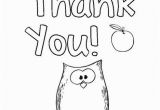 Thank You Coloring Pages for Teachers Thank whoo Thank You Coloring Page Twisty Noodle