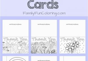 Thank You Coloring Pages Print Printable Thank You Cards to Color Familyfuncoloring Printables