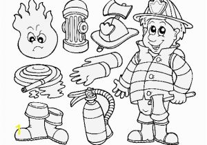 Thank You Fireman Coloring Page Firefighter Print 576445