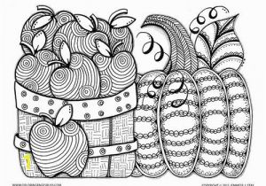 Thanksgiving Basket Coloring Pages Adult Coloring Pages